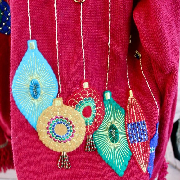 Vintage Sharon Young Christmas sweater-size medium - Picture 4 of 7